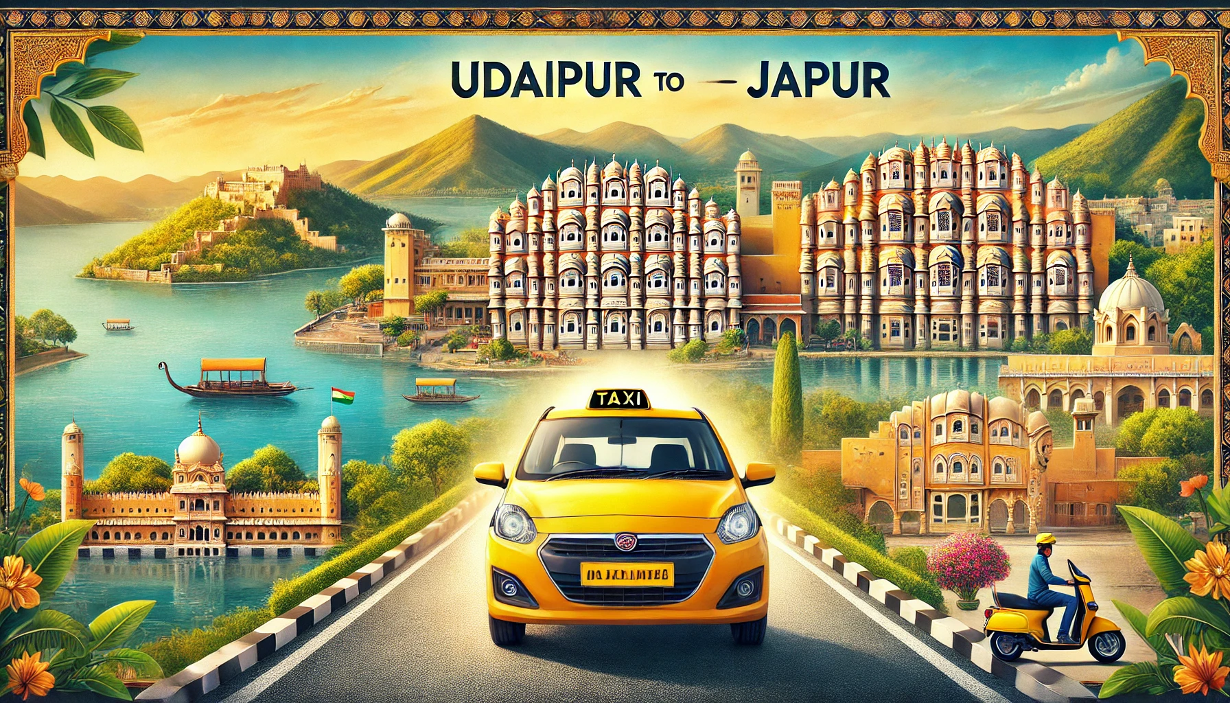 Udaipur to Jaipur Taxi