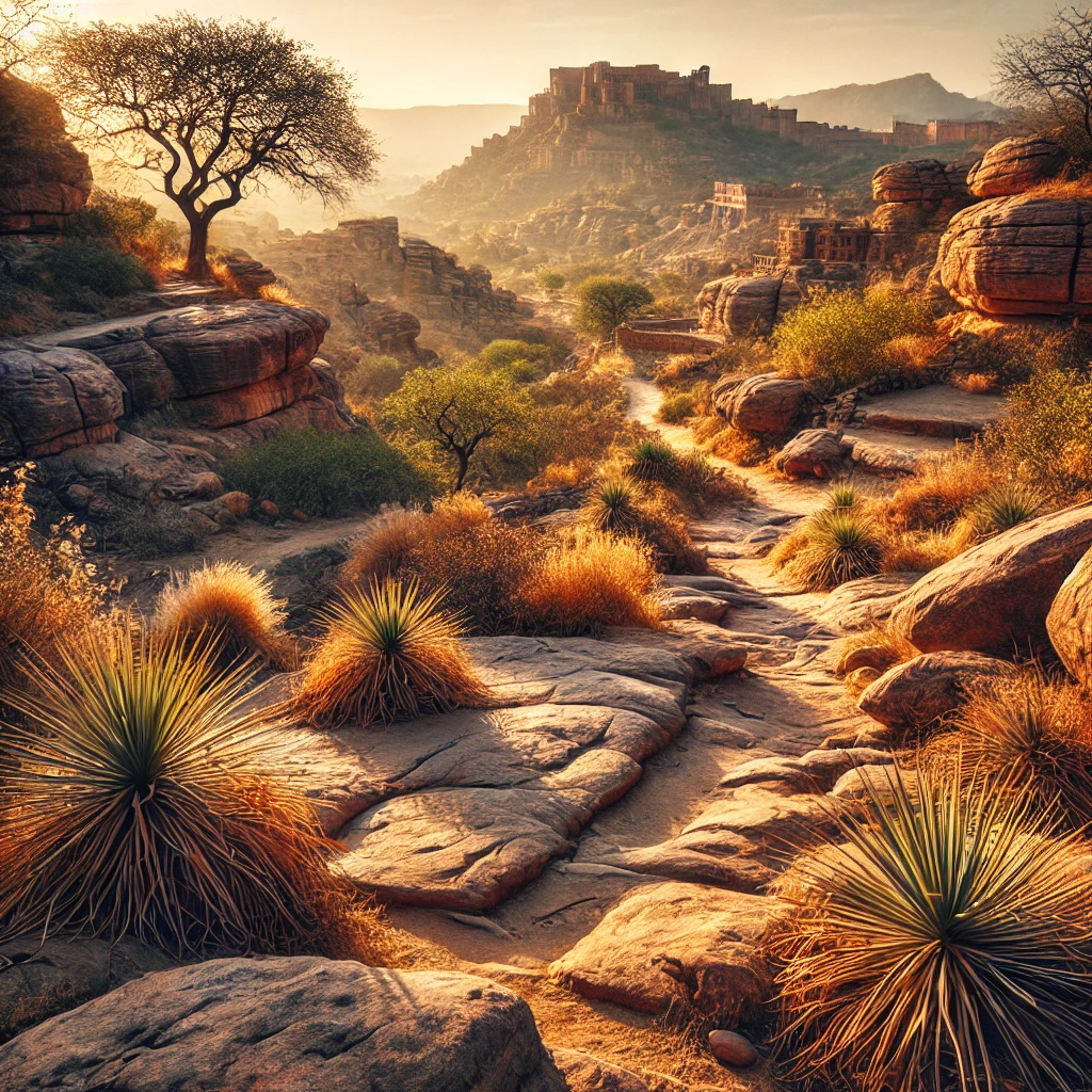 Rao Jodha Desert Rock Park in Jodhpur