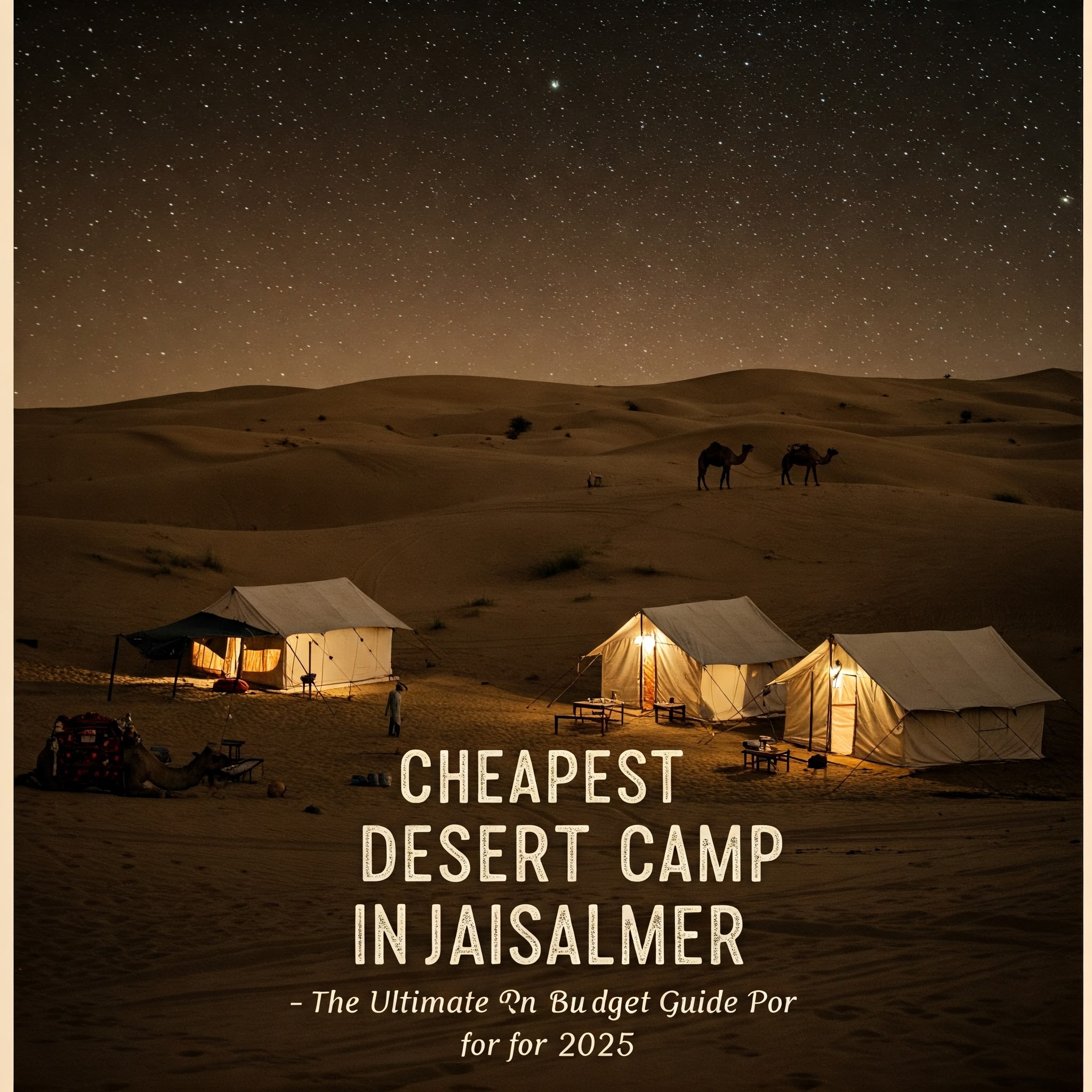 Cheapest Desert Camp in Jaisalmer